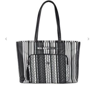 LUG Arpeggio Tote Bag LOVE STRIPE BLACK (CLOVER MIDNIGHT) BNWT
